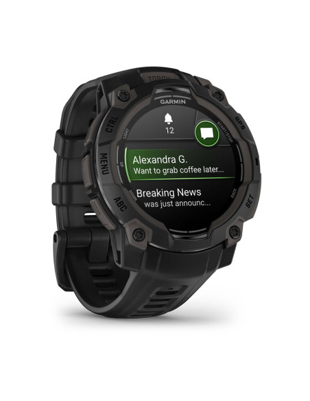 Zegarek Sportowy Garmin Instinct 3 Amoled 45Mm Czarny