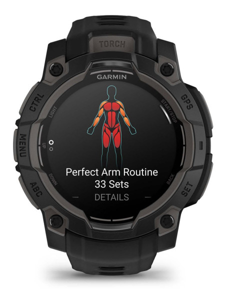 Zegarek Sportowy Garmin Instinct 3 Amoled 45Mm Czarny