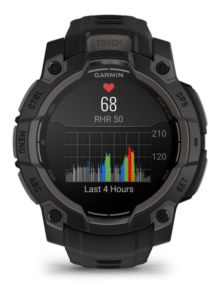 Zegarek Sportowy Garmin Instinct 3 Amoled 45Mm Czarny