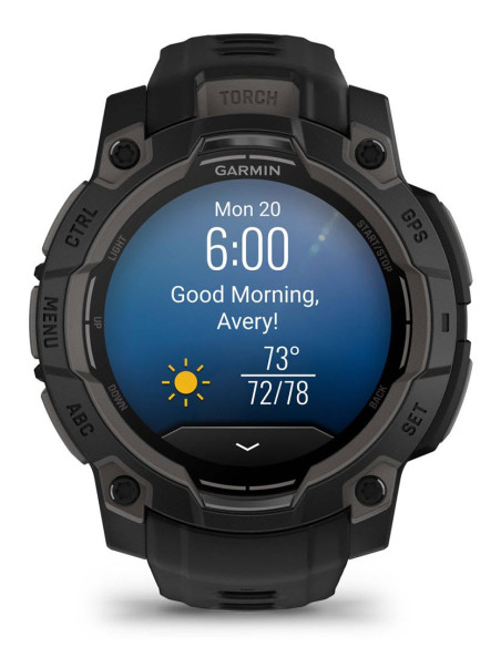 Zegarek Sportowy Garmin Instinct 3 Amoled 45Mm Czarny