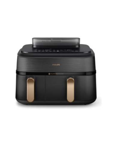 Frytownica Powietrzna Philips Z Podwójną Parą Na552/00 Seria 5000 Moc 2750 W Pojemność 9 L Rapidair Plus Czarny