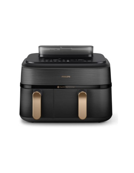 Frytownica Powietrzna Philips Z Podwójną Parą Na552/00 Seria 5000 Moc 2750 W Pojemność 9 L Rapidair Plus Czarny