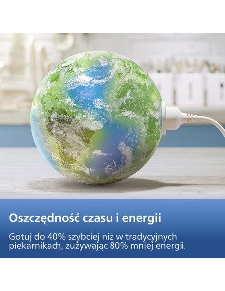 Frytownica Powietrzna Philips Z Podwójną Parą Na552/00 Seria 5000 Moc 2750 W Pojemność 9 L Rapidair Plus Czarny