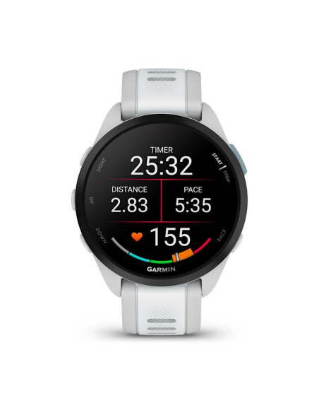 Zegarek Sportowy Garmin Forerunner 165 Music Amoled 43Mm Mist Grey Whitestone