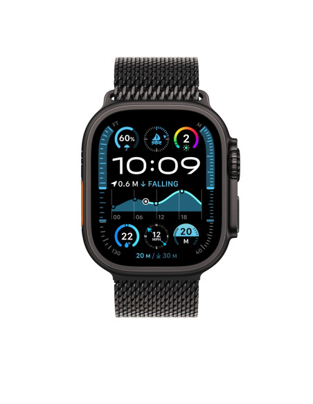Bransoleta Apple Watch Milanese Do Watch Ultra 49Mm Titan Schwarz (S)