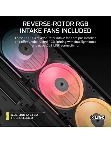 Obudowa Corsair Frame 4500X Lx-R Rgb Tempered Glass Mid-Tower, Black