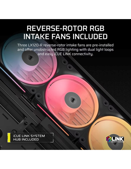 Obudowa Corsair Frame 4500X Lx-R Rgb Tempered Glass Mid-Tower, Black