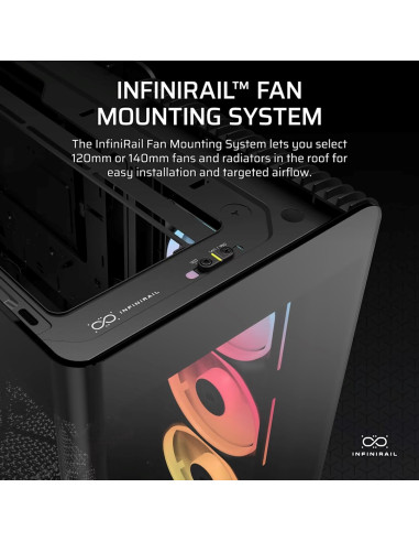 Obudowa Corsair Frame 4500X Lx-R Rgb Tempered Glass Mid-Tower, Black