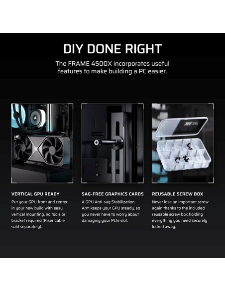 Obudowa Corsair Frame 4500X Lx-R Rgb Tempered Glass Mid-Tower, Black