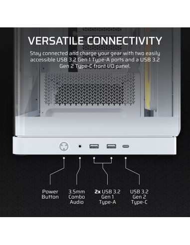 Obudowa Corsair Frame 4500X Lx-R Rgb Tempered Glass Mid-Tower, White