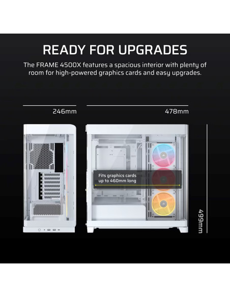 Obudowa Corsair Frame 4500X Lx-R Rgb Tempered Glass Mid-Tower, White