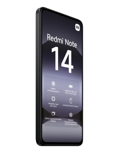 Xiaomi Redmi Note 14 16,9 Cm (6.67") Hybrid Dual Sim 4G Usb Type-C 6/ 128 Gb 5500 Mah Czarny