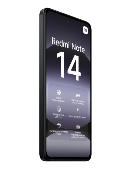 Xiaomi Redmi Note 14 16,9 Cm (6.67") Hybrid Dual Sim 4G Usb Type-C 6/ 128 Gb 5500 Mah Czarny