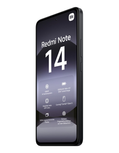 Xiaomi Redmi Note 14 16,9 Cm (6.67") Hybrid Dual Sim 4G Usb Type-C 6/ 128 Gb 5500 Mah Czarny