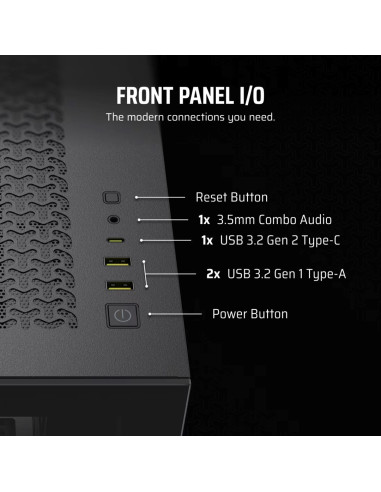 Obudowa Corsair 3500X Lxr Link Tempered Glass Mid-Tower, Black