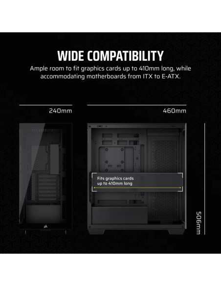 Obudowa Corsair 3500X Lxr Link Tempered Glass Mid-Tower, Black