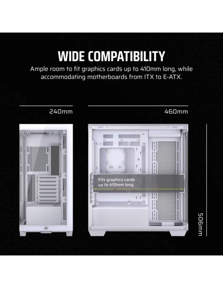 Obudowa Corsair 3500X Rsr Argb Tempered Glass Mid-Tower, White