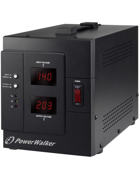 Powerwalker Avr 3000 Siv Fr Regulator Napięcia 1 X Gniazdo Sieciowe 110-280 V Czarny