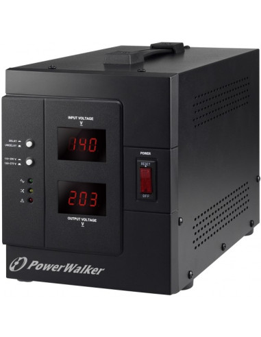 Powerwalker Avr 3000 Siv Fr Regulator Napięcia 1 X Gniazdo Sieciowe 110-280 V Czarny