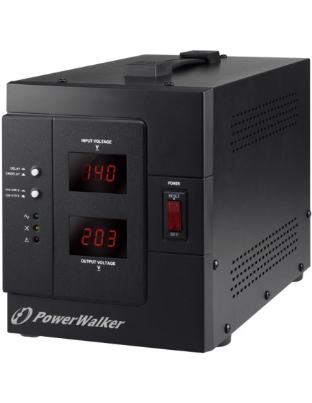 Powerwalker Avr 3000 Siv Fr Regulator Napięcia 1 X Gniazdo Sieciowe 110-280 V Czarny