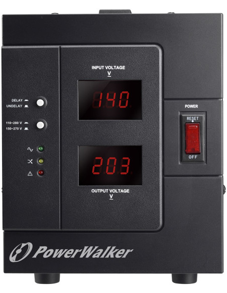 Powerwalker Avr 3000 Siv Fr Regulator Napięcia 1 X Gniazdo Sieciowe 110-280 V Czarny