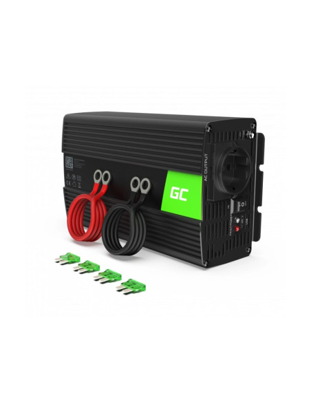 Green Cell Przetwornica Inv09 12V-230V 1000W/2000W Czysta Sinusoida
