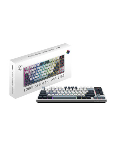 Klawiatura Do Gier Msi Forge Gk600 Tkl Wireless Sky Bezprzewodowa