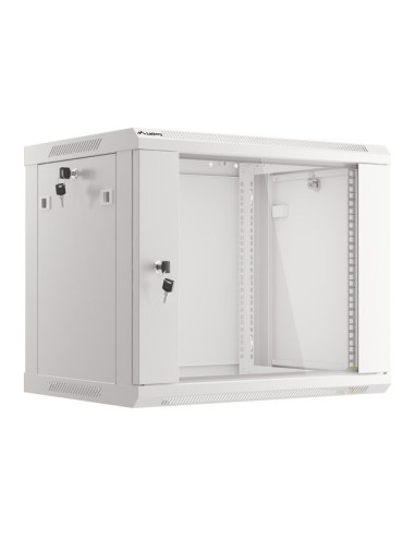 Lanberg Szafa Instalacyjna Wisząca 19'' 9U 600X450Mm Szara (Drzwi Szklane)
