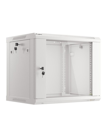 Lanberg Szafa Instalacyjna Wisząca 19'' 9U 600X450Mm Szara (Drzwi Szklane)