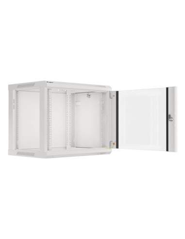 Lanberg Szafa Instalacyjna Wisząca 19'' 9U 600X450Mm Szara (Drzwi Szklane)