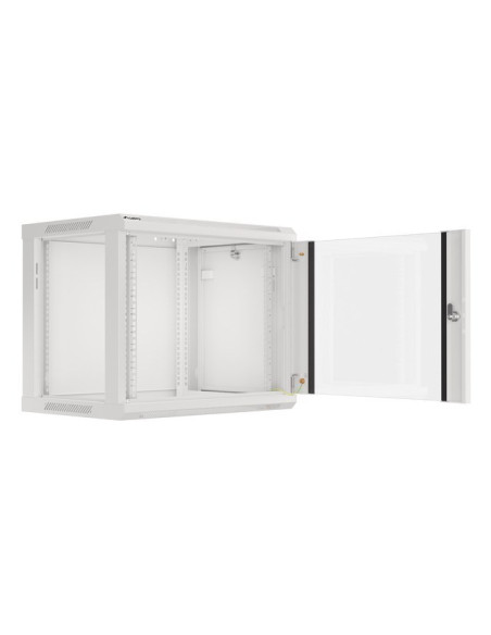 Lanberg Szafa Instalacyjna Wisząca 19'' 9U 600X450Mm Szara (Drzwi Szklane)