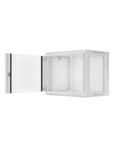 Lanberg Szafa Instalacyjna Wisząca 19'' 9U 600X450Mm Szara (Drzwi Szklane)