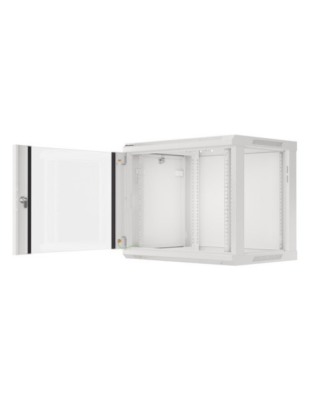 Lanberg Szafa Instalacyjna Wisząca 19'' 9U 600X450Mm Szara (Drzwi Szklane)