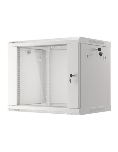 Lanberg Szafa Instalacyjna Wisząca 19'' 9U 600X450Mm Szara (Drzwi Szklane)