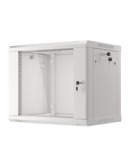 Lanberg Szafa Instalacyjna Wisząca 19'' 9U 600X450Mm Szara (Drzwi Szklane)