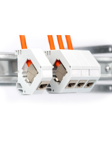 Digitus Kabel Instalacyjny Kat.7, S/Ftp, Dk-1743-Vh-1, Awg 23/1, Lsoh, 100M, Pomarańczowy, Szpula