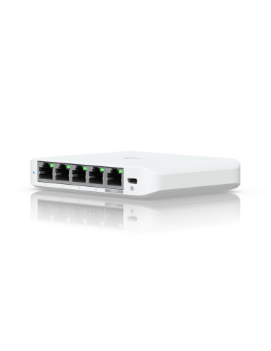 Ubiquiti Unifi Flex Mini 2.5G Zarządzany 2.5G Ethernet (100/1000/2500) Obsługa Poe Komputer Stacjonarny Biały