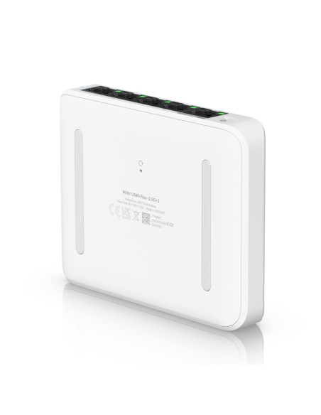 Ubiquiti Unifi Flex Mini 2.5G Zarządzany 2.5G Ethernet (100/1000/2500) Obsługa Poe Komputer Stacjonarny Biały