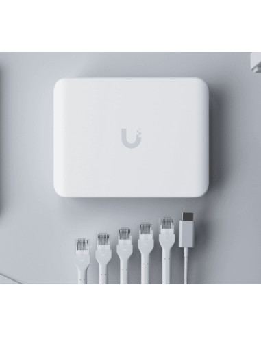 Ubiquiti Unifi Flex Mini 2.5G Zarządzany 2.5G Ethernet (100/1000/2500) Obsługa Poe Komputer Stacjonarny Biały