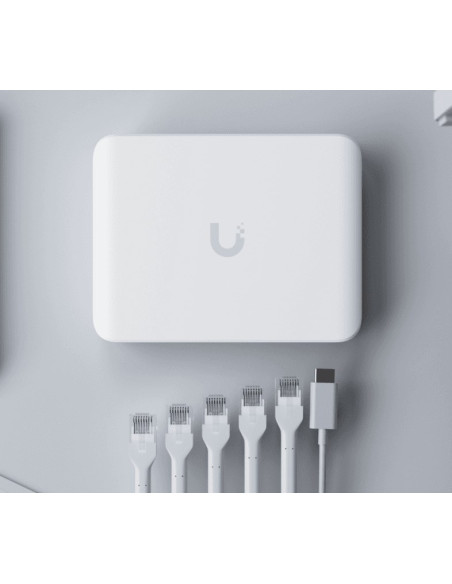 Ubiquiti Unifi Flex Mini 2.5G Zarządzany 2.5G Ethernet (100/1000/2500) Obsługa Poe Komputer Stacjonarny Biały