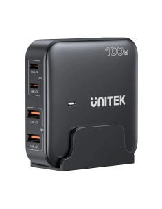Unitek Ładowarka Biurkowa Gan 100W 2Xusb-A 2Xusb-C Czarna
