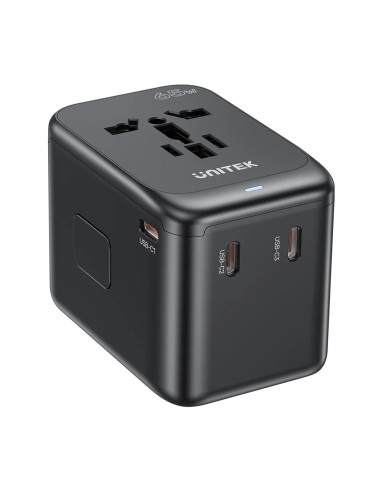 Unitek Ładowarka Podróżna Eu/Us/Uk/Aus Gan Pd 65W