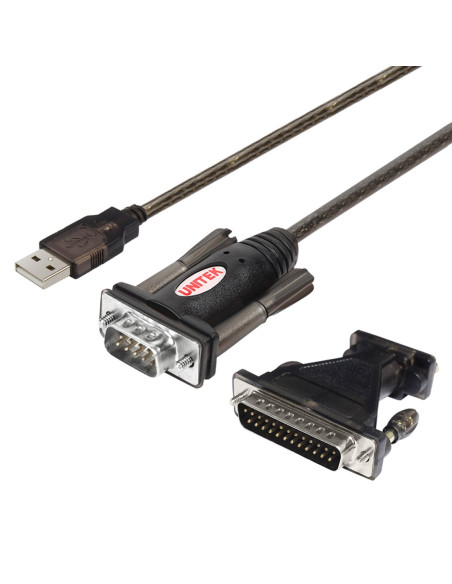 Unitek Adapter Konw. Usb 1Xrs-232 Db9F/Db25M