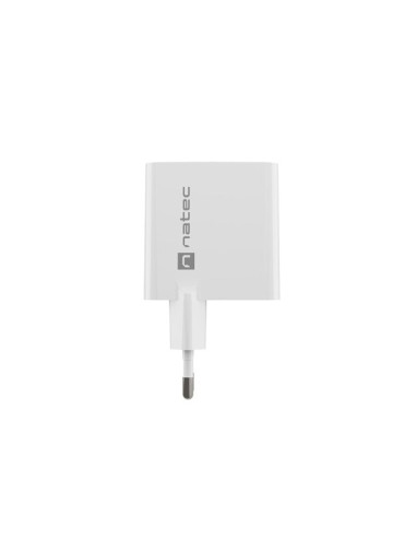 Natec Ładowarka Ribera Gan 1X Usb-A + 1X Usb-C 65W Biała Nuc-2144