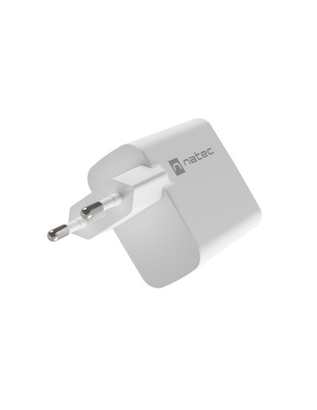 Natec Ładowarka Ribera Gan 1X Usb-A + 1X Usb-C 65W Biała Nuc-2144