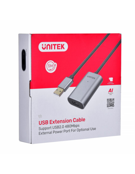 Unitek Wzmacniacz Sygnału Usb 2.0, 5M, Premium