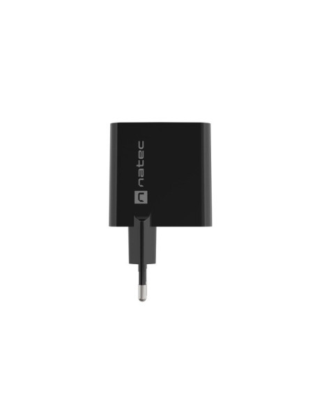 Natec Ładowarka Ribera Gan 1X Usb-A + 1X Usb-C 45W Czarna Nuc-2143