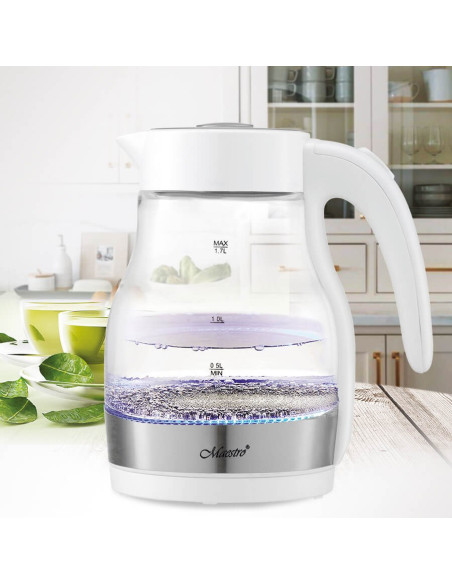 Czajnik Elektryczny Szklany 2200W Mr-061-White Maestro