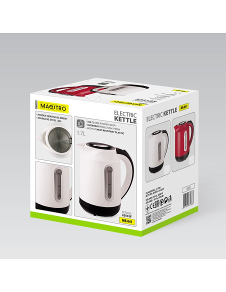 Czajnik Elektryczny 1,7L 2000W Mr-041-White Maestro