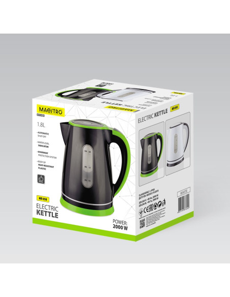 Czajnik Elektryczny 1,8L 2000W Mr-058-Black Maestro